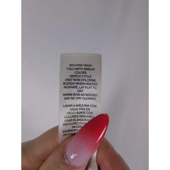 Chico's Shirt Womens 1 Medium White Lace Front Boho Tunic 3/4 Bell Sleeve Knit - Picture 12 of 12